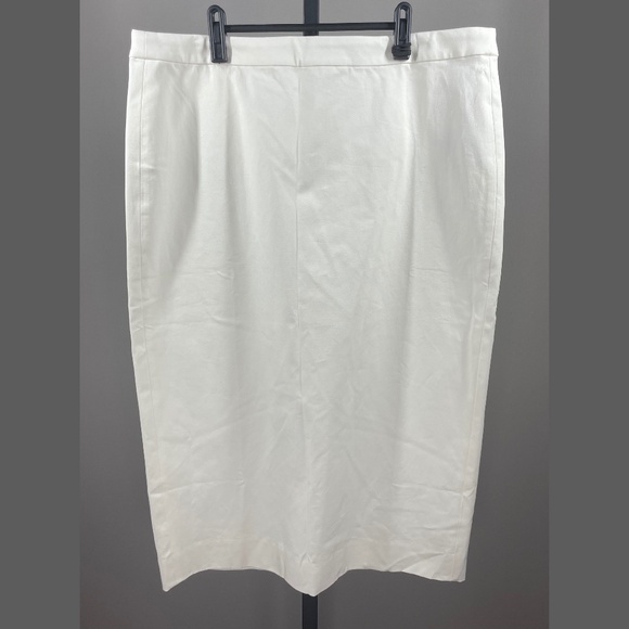 J. Crew Dresses & Skirts - NEW J Crew Skirt Womens 16 tall white pencil midi preppy corp business classic